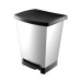 Cubo Bas. Recicl. 25lt C/pedal 2comp. Pl Gr/pl Curver