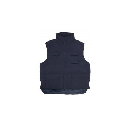 Chaleco Trabajo Xxxl Acolchad Polie Mltibol Az/mar Velilla