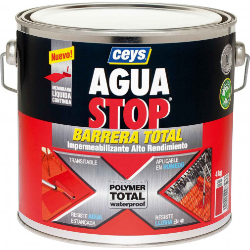 Impermeabilizante Polimero Liquido Gris 4kg Aguastop Ceys