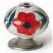 REI 7-E500 - Pomo Ceramica - Flor Roja - Ø39