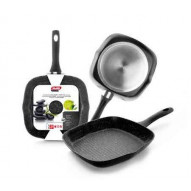 Grill Plancha 28cm Rayas C/m Ind Al/fu Natura Ibili