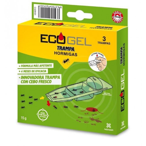 Ecogel Hormigas Trampa 15 Gr (3 Unidades)