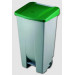 Contenedor Bas. 120 Lt Rue/pedal Tapa Pl Verde Denox