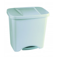 Cubo Bas. C/pedal 50lt 475x360x480 Mm C/separad. Pl Pla Ecol