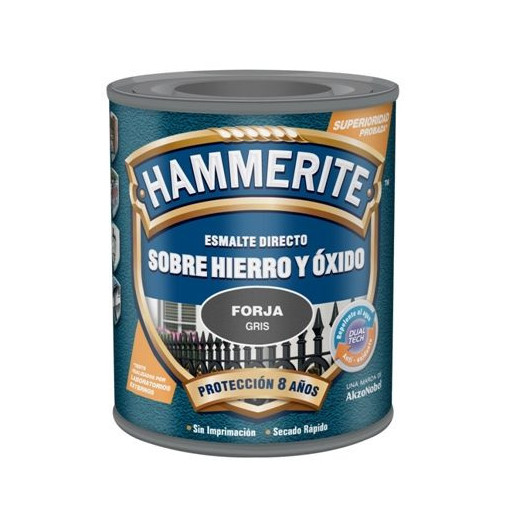 Esmalte Antioxidante Hammerite Forja Negro 2,5l