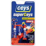 Pegamento Instantaneo Gel Unick 3 Tubos De 1gr