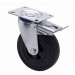 Twin-lex serie 123 - Rueda giratorio freno diámetro 125 goma negro