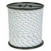 Cordon Nylon Trenzado 10Mm Blanco/Azul 100 Mts.
