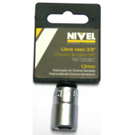 Llave Vaso Hexag. 3/8"-12mm C.v. Nivel