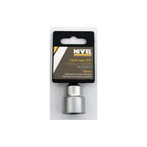 Llave Vaso Hexag. 3/8"-18mm C.v. Nivel
