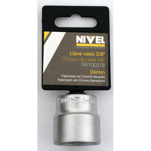 Llave Vaso Hexag. 3/8"-24mm C.v. Nivel