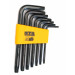 Nivel Llave Allen TORX T10,15,20,25,27,30,40 Negro 7 PZ NV100443