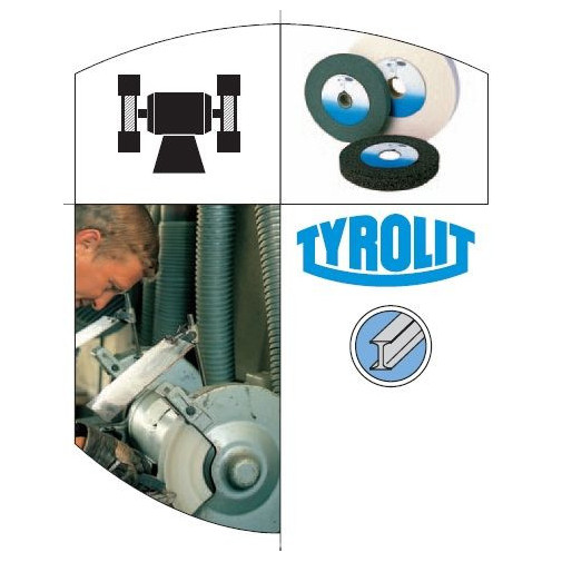 Muela Hta.elec Desbaste Pl 200x20x40mm 10 A36 Ac Cor. Gr Tyr