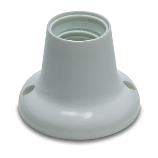 Portalamparas Elec 73x57x73 Zocalo Recto E27 Abs Bl Famat