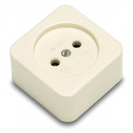 Base Elec 54x54x32 Sup 10a-250v Polic/porc Bl 2201 Famat