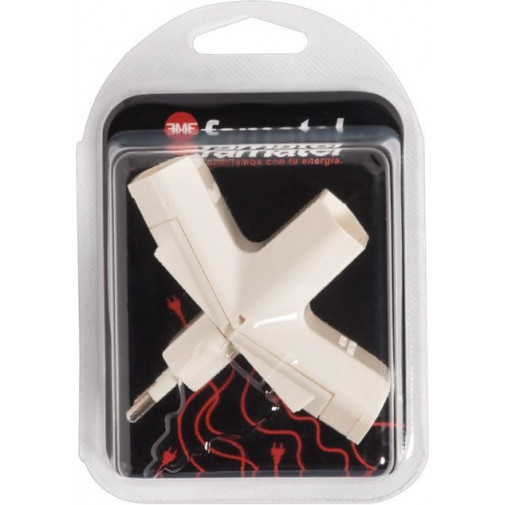 Adaptador Elec 100x145x65 10a-250v Tri Polic Bl Famat