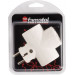 FAMATEL – Adaptador Enchufe Triple I Lateral I Portacontactos en cerámica, reforzado I TT I 16A I 250V