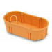 FAMATEL - Caja empotrar para mecanismos | Doble | 67x39 mm | Naranja