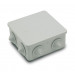 FAMATEL - Caja estanca IP55 | Tapa con tornillos | Con conos | 100 x 100 x 45 | Gris