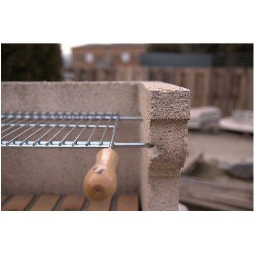 Parrilla Barbacoa Extensible 60 A 70x40 Acero Zinc 4