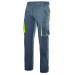 Velilla 103008S  Pantalón stretch bicolor multibolsillos  color Gris y Amarillo Flúor  Talla 54