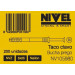 Nivel Taco FIJACION Clavo 5X25 Gris Nylon 200 PZ NVZ NV105980