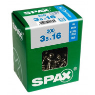 Tornillo Spax Trx 05x050mm A2 Inox 25pz