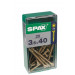 CAJA 20 uds. TORNILLO MADERA SPAX CAB. PLANA YELLOX 3,5x30mm SPAX