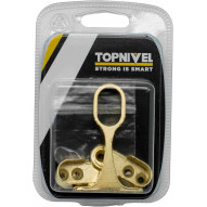 Soporte Barra Arm. Lat+centr 25x15mm Oval Acero Niq 3 Pz