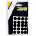 Nivel Tapon cubretornillo Adhesivo 13mm wengue 20 pz nv106128