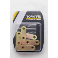 Escuadra Sop 50mm Plana Nivel Bicromat. Nv106145 4 Pz