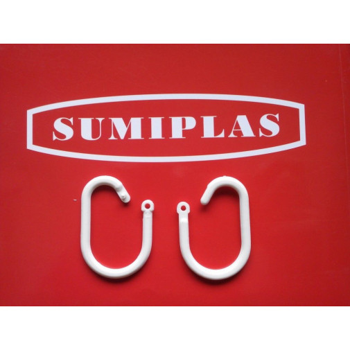 Anilla Cortina Baño Bl Broche Sumiplas