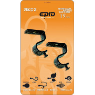 Soporte Barra Cort 19mm Techo Met Ne Mo Epid 2 Pz