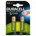 Duracell 2xAA 2400mAh - Batería/Pila Recargable (2400 mAh, Universal, Multi)