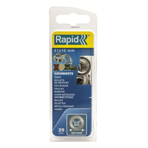 Anilla Fij Lona/plastico/cuero Rapid Tipo Broche Rapid 25 Pz