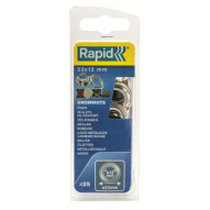 Anilla Fij Lona/plastico/cuero Rapid Tipo Broche Rapid 25 Pz