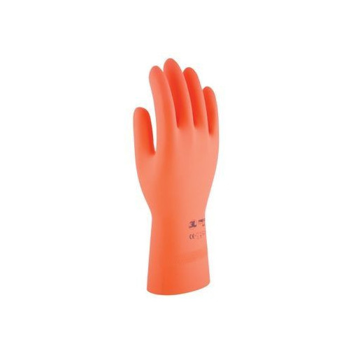 Guante Quimico M08-32cm Nat. Floc. Protex Latex Nar 3l