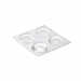 GOTA AUTOADHESIVA PROTECTORA Ø19 X4 MM. (BLISTER 4 UNI) INOFIXCOLGADOR SOBREPUERTA BLANCO BLISTER INOFIX