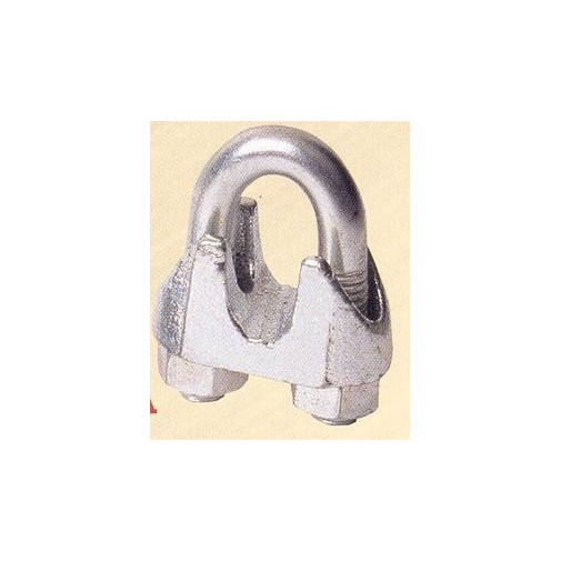 Sujetacable Suj 741 1/4"Ø6 Acero Galv Garra 25 Pz