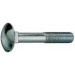 Gfd - Tornillo negro m10x120 din603 tuerca hex zinc/ado blanco