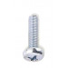 Gfd - Tornillo cruz 5x16mm din7985 metal zinc/ado blanco