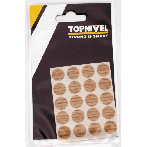 Tapon Cubretornillo Adh Roble Claro Roble Cl Nivel 20 Pz