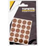 Tapon Cubretornillo Adh Roble Oscuro Roble Osc Nivel 20 Pz