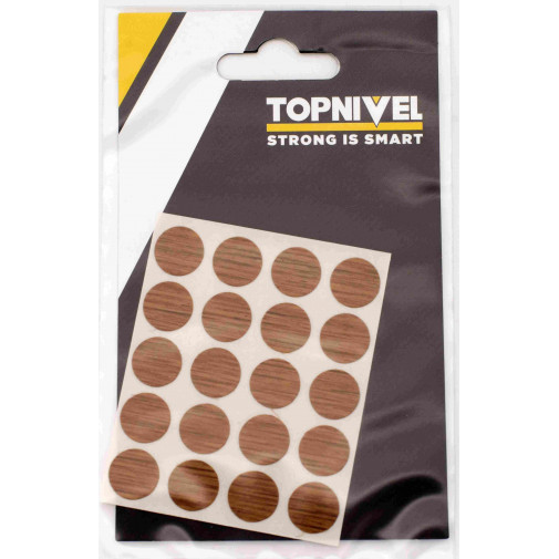 Tapon Cubretornillo Adh Roble Oscuro Roble Osc Nivel 20 Pz