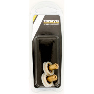 Rueda Mampara Rodamiento Metalico Blanco Nv107612 Con Tornil