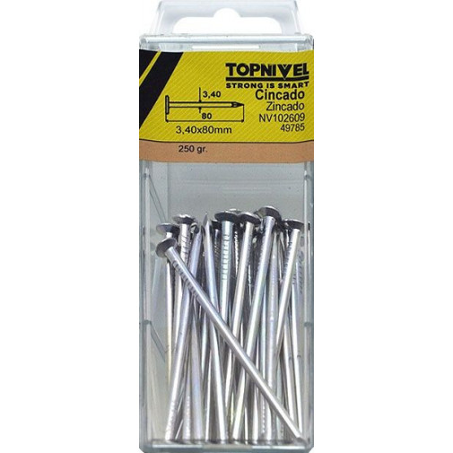 Clavo Fij C/pl. 18x080mm 250gr Nivel