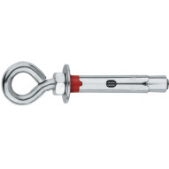 Anclaje Gancho Cerr. 06x045mm Ø 08mm Met. Cinc 100 Pz Index