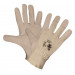 Guantes Protección En El Trabajo Palma Piel Cabra, Dorso Algodón (Talla 9)