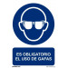 NormaLuz RD20002 - Señal Homologada "Es Obligatorio El Uso de Gafas" PVC GLASSPACK 0,7 mm 21x30 cm