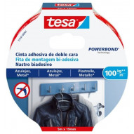 Cinta Adh 19mmx 5mt D/cara Azulejos Tesa Powerbond